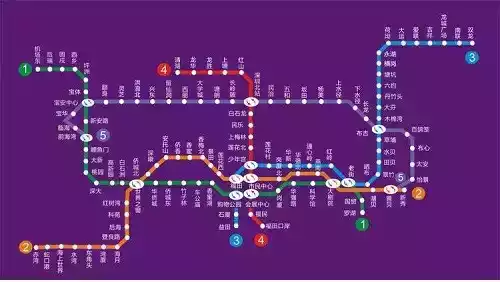 深圳地铁线路图 最新版 2022年 截图