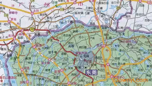 东莞市地图高清版大图 截图